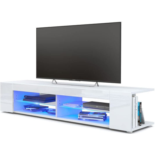 57 Inch RGB LED TV Cabinet Home Bedroom Modern TV Unit Open Shelves TV Stands Cabinet Living Room Furniture television bracket